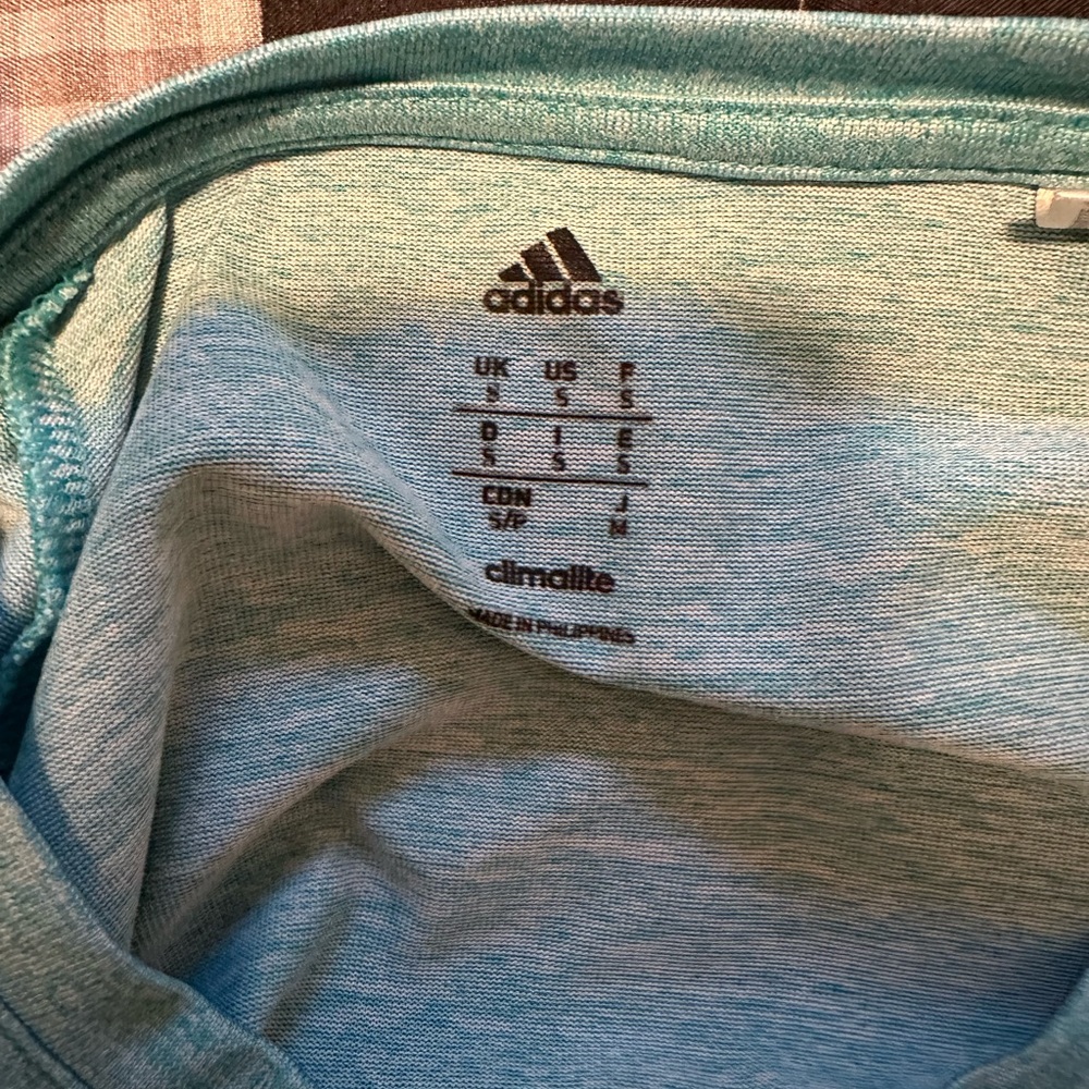Adidas Teal Performance Tee - Picture 4 of 4